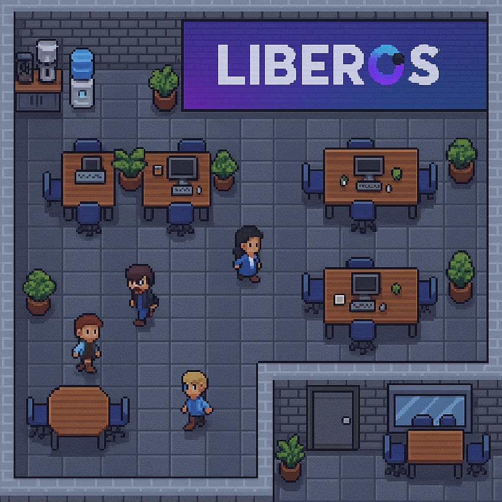 Entorno de oficinas en el Metaverso de LÍBEROS